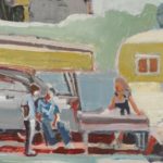 why art is important because it reminds you of escape. With a vintage camper, this pieces reminds you of escape.